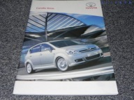 Toyota Corolla Verso 2004 j.Polski prospekt folder katalog broszura unikat
