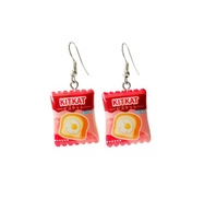 Kolczyki z paczką słodyczy, japoński KITKAT