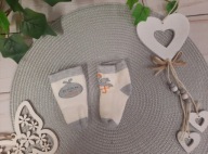 Śliczne skarpetki ocieplane 0-3mies7