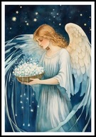 A2 PLAKAT OBRAZ ANIOŁ, PLAKAT Z ANIOŁEM, ANIELSKIE SKRZYDŁA, ANIELICA NR 50