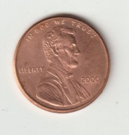 USA 1 cent 2000