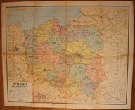 MAPA - POLSKA, Podziałka 1: 2 000 000 WARSZAWA 1968