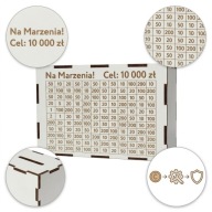 SKARBONKA WYKREŚLANA BIAŁA 10000ZL– NA MARZENIA, JUŻ ZMONTOWANA