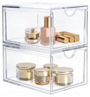 AMEITECH 2 Szuflady Przezroczyste Akrylowe do Make Up