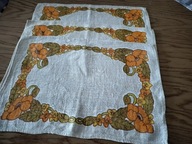 Serwetka serwetki PRL lniane masywne unikat extra 28x44cm