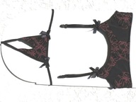 Pas do pończoch + stringi roz M