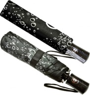 DAMSKA MĘSKA PARASOLKA PARASOL DAMSKI W SREBRNE KROPLE FULL AUTOMAT UNISEX