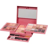 Kuferek z 73 kosmetykami MAX&MORE Paleta cieni makijaż oczu powiek lusterko
