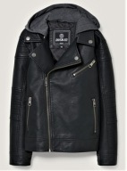 C&A RAMONESKA z kapturem r.182 eko skórka