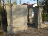 OGRODZENIA DWORKOWE ,BETONOWE,BONIOWANE,SŁUPY