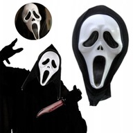 MASKA NA HALLOWEEN KRZYK Z KAPTUREM SCREAM IMPREZA HORROR STRASZNY FILM