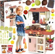 KUCHNIA DLA DZIECI INTERAKTYWNA PARA GARNKI KRAN PALNIKI ZESTAW 42 SZTUKI