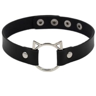 Naszyjnik Choker z Kocimi Uszkami – Punk Rock, Gotycki, Sexy