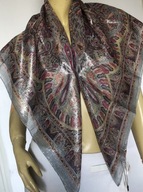 Pieces chusta apaszka srebrna nić 97x94