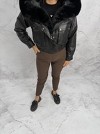 Kurtka biała skóra rozmiar S 36