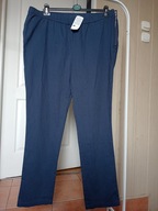 Spodnie dżins bonprix 50 strecz proste granatowe