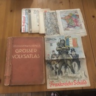 Grosser Volksatlas - Velhagen i Klasings + przedwojenne mapy