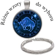 Brelok do kluczy/ka - Znaki Zodiaku - ozdobna zawieszka - WZORY DO WYBORU