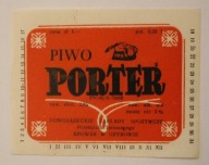 ETYKIETA - GRYBÓW - BROWAR W GRYBOWIE - PIWO PORTER