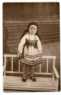 NIUNIUSIA DZIECKO DZIEWCZYNKA STRÓJ KRAKOWSKI 1930