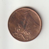 Holandia 1 cent 1966 ladny stan