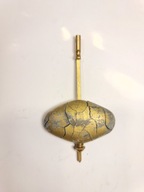 Stare Wahadło do Zegara Kominkowego dł. 9 cm śred. 5 cm