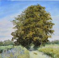 Droga" obraz olejny na płótnie 30x30cm , oryginał Garncarek Al,,,