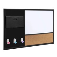 Tablica Magnetyczna Ścienna 90x60cm Uniwersalna Powierzchnia Suchościeralna