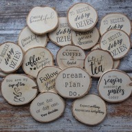 Brzozowa Podstawka pod kubek szklankę Brzozowa podkładka pod kubek