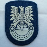 Naszywka orzełek niebieski wojska obrony wybrzeża