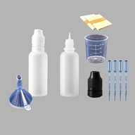 ZESTAW 25szt Butelki Gorilla 30ml + Pipeta +Miarka +Lejek DIY Liquid olejki