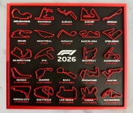 Kalendarz dla fanów F1 2026, moto-kalendarz, wydruk model 3D, tory, daty