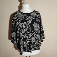 Bluzka damska, rozmiar 44,czarny/beż 13x@