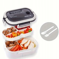 Pojemnik na Lunch Obiad Lunchbox z Przegródkami Śniadaniówka 1200 ml