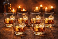 SZKLANKI KOMPLET ZESTAW 6 SZKLANEK DRINKI WHISKY NAPOJE 250ML PREZENT