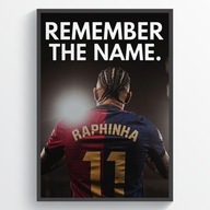 Raphinha Plakat 40x50 w Ramce | Obraz Piłkarski, Dekoracja