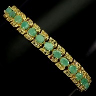 SZMARAGDY SZAFIRY NATURALNE BRANSOLETA