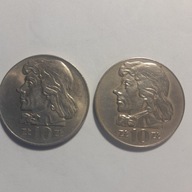 Kościuszko 10 zł.1970 rok. mennicza i +2, dwie monety.