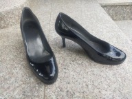 STUART WEITZMAN nr 38/7 eleganckie luksusowe czółenka skóra
