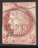 Francja 1873 rok Mi 15 Ceres Francuskie Kolonie Wartość 3500 PLN Rarytas