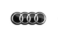 AUDI EMBLEMAT NAKLEJKA ALUMINIUM NA KLUCZYK SAMOCHODOWY 16mm