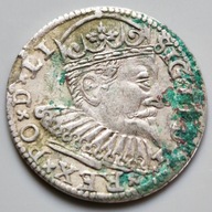 Trojak 1598 Ryga Zygmunt III Waza srebro