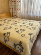 Koc 100% wełna owcza Merino (200x220cm)