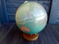 PODŚWIETLANY GLOBUS COLUMBUS ART-DECO / SYGNATURA i ORYGINALNA METKA