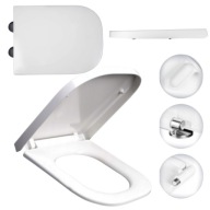 DESKA SEDESOWA WOLNOOPADAJĄCA TOALETOWA UNIWERSALNA DO ROCA GAP DUROPLAST