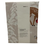 Świąteczna pościel z mikrofibry Home&you 160x200 JELONEK sarenka