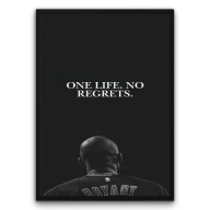 Plakat z ramą 30x40cm One life. No regrets – inspiracja | Pomysł na Prezent