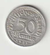 Niemcy -Weimar 50 pfennig 1921 J