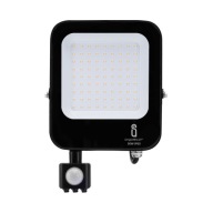 Naświetlacz LED 50W halogen IP65 4000K czarny PIR 2szt