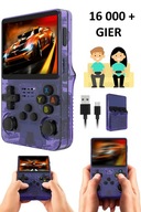 PRZENOŚNA KONSOLA RETRO 21 000 GIER 64GB FIOLET DLA DZIECKA